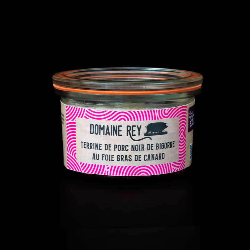 Terrine de Porc Noir de Bigorre au Foie Gras de Canard 180g