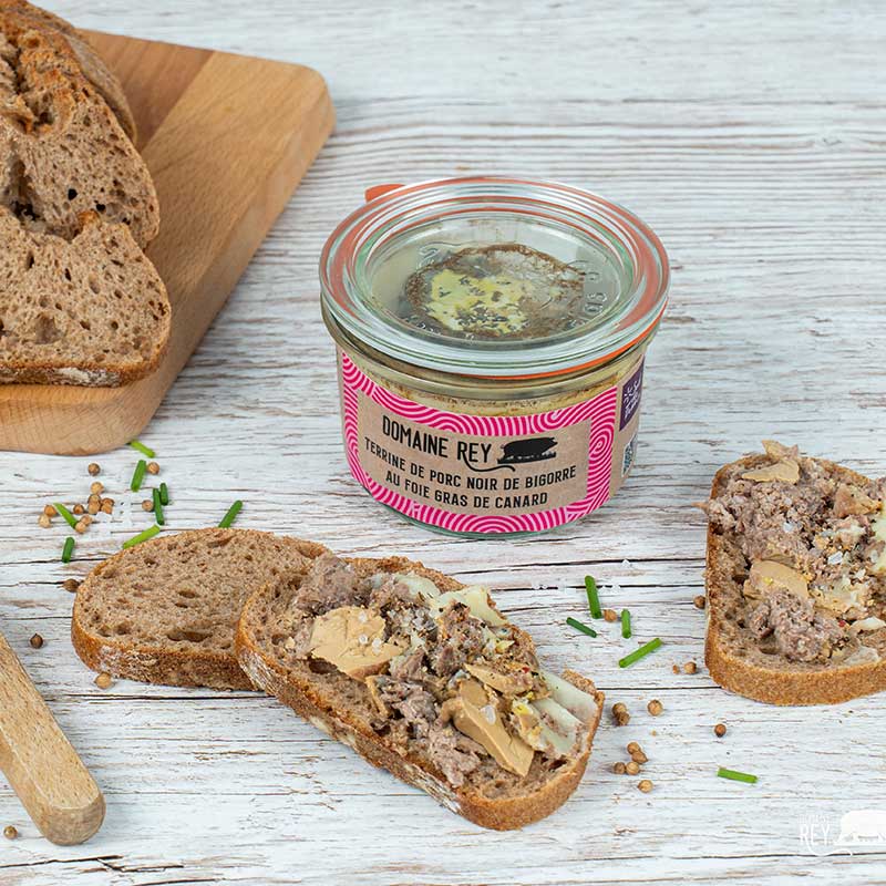 Terrine de Porc Noir de Bigorre au Foie Gras de Canard 180g – Image 2