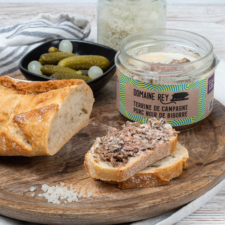 Terrine de campagne de Porc Noir de Bigorre 100g Domaine Rey