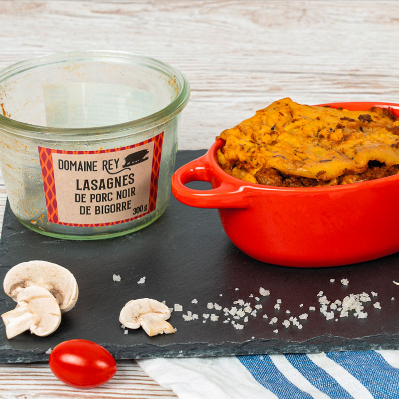 Lasagne de Porc Noir de Bigorre AOP 300g (1 pers.)