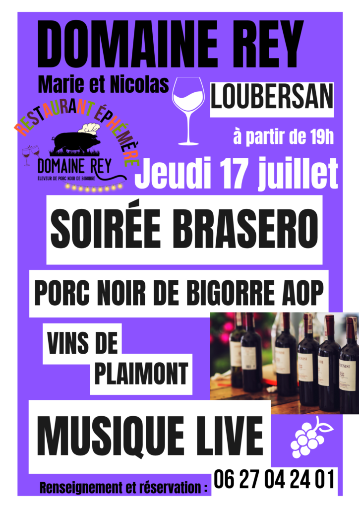 soirée grillades porc noir de bigorre