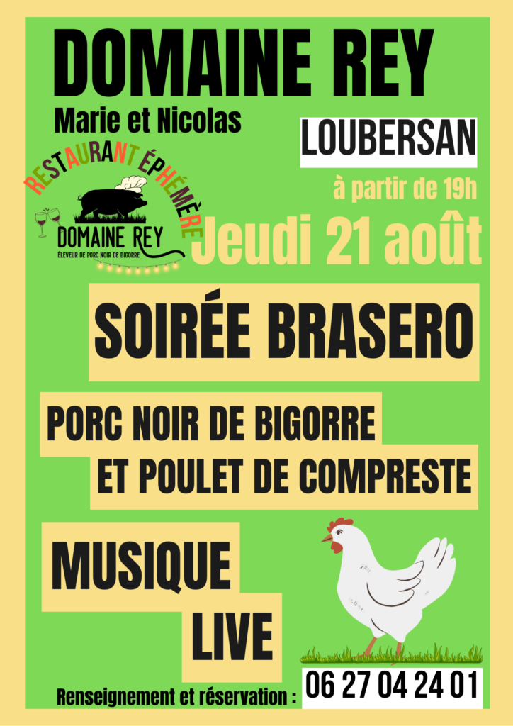 soirée grillades porc noir de bigorre