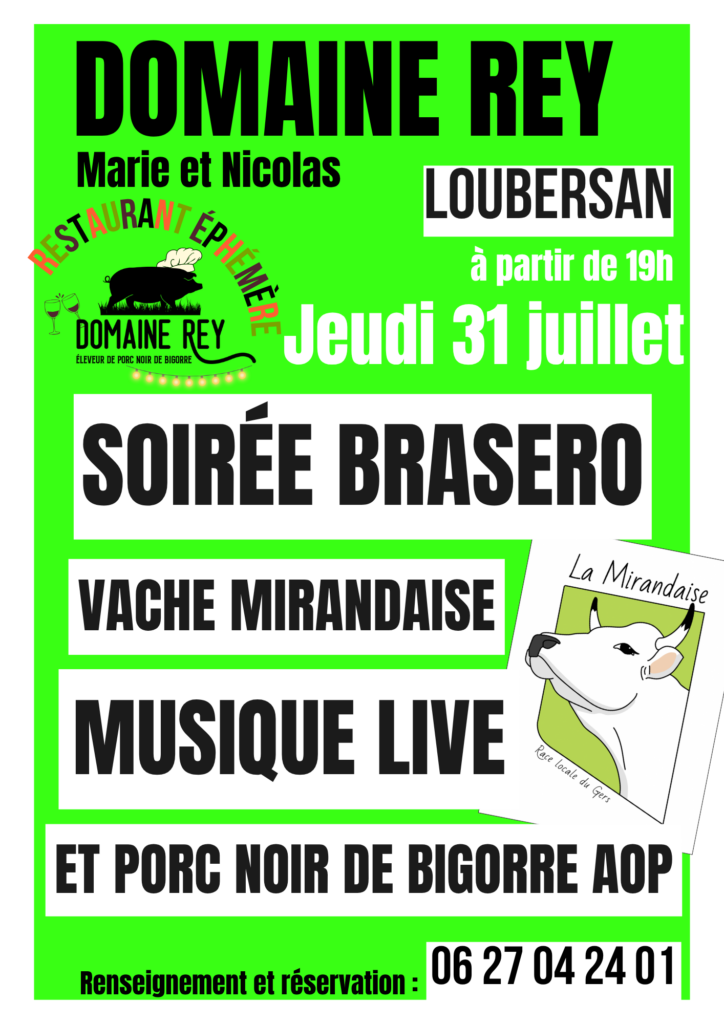 soirée grillades porc noir de bigorre